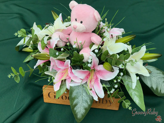 Baby Casket Topper - Pink